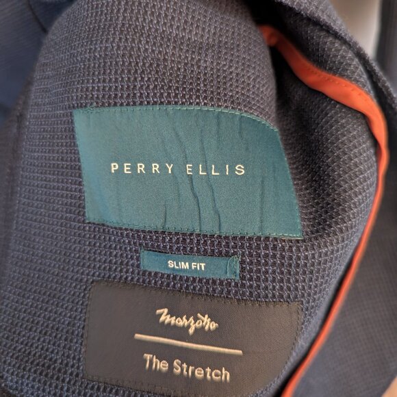 Men's Perry Ellis Wool Textured Blazer 40R - Picture 6 of 10